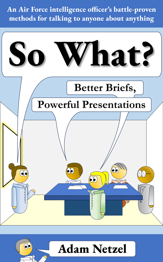 Cover art from So What? Better Briefs, Powerful Presentations